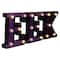 6.5" Lighted Black & Purple EEK Halloween Marquee Sign